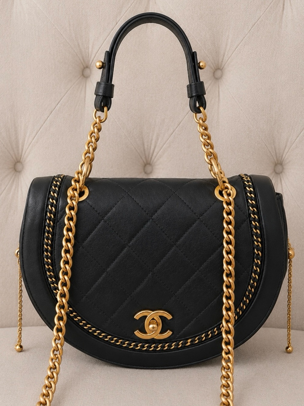 Chanel Coco Curve Saddle Bag